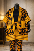 Ankara Kimono Set (Feather Print)