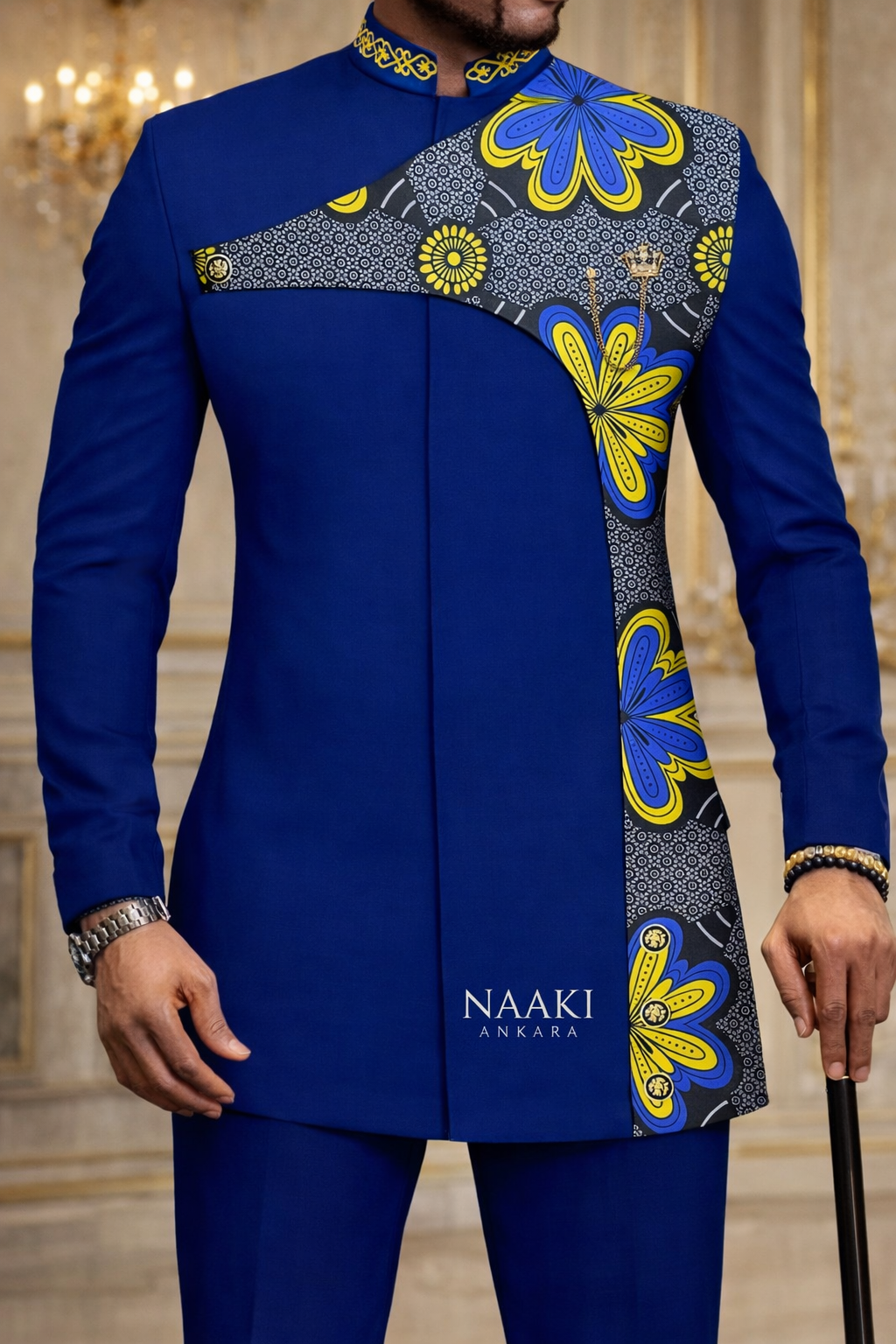 Royal Blue Ankara Executive Set