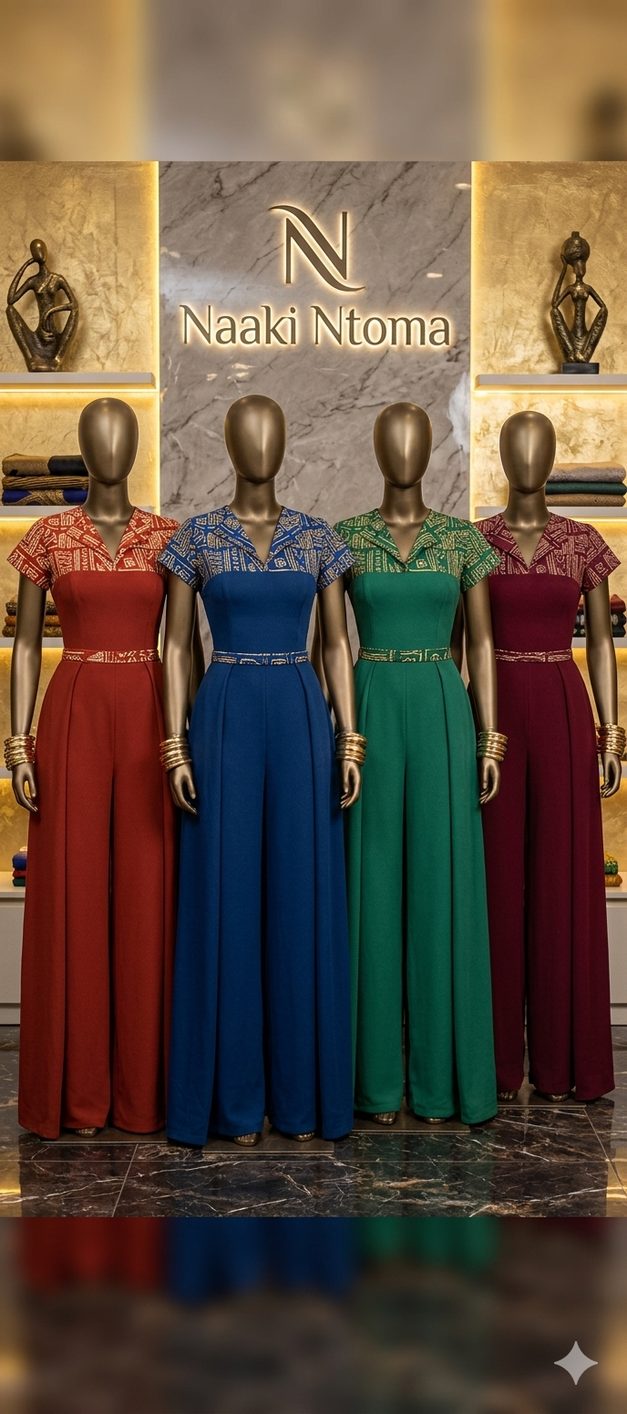 The Adinkra Heritage Jumpsuit Collection