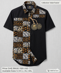 The 'Safari Fusion' Patchwork Ankara Shirt