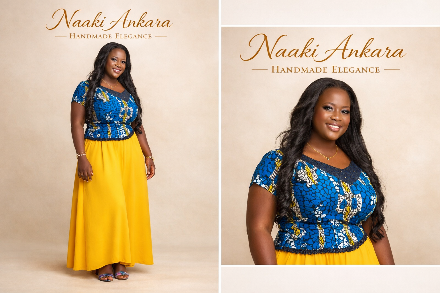 Naaki Royal Ankara Top and Palazzo Trouser Set