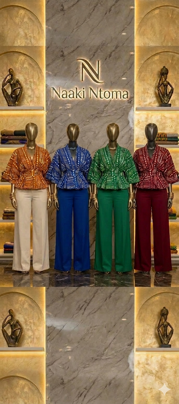 The Adinkra Chevron Peplum Collection