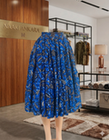 The Sapphire Flora Midi Skirt