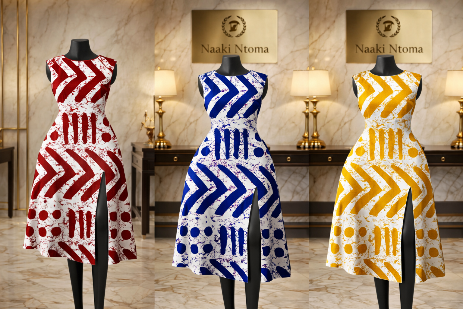 Naaki Ntoma Signature Sculpt Midi Dress