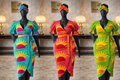 Vibrant Wrap Ntoma Midi Dress